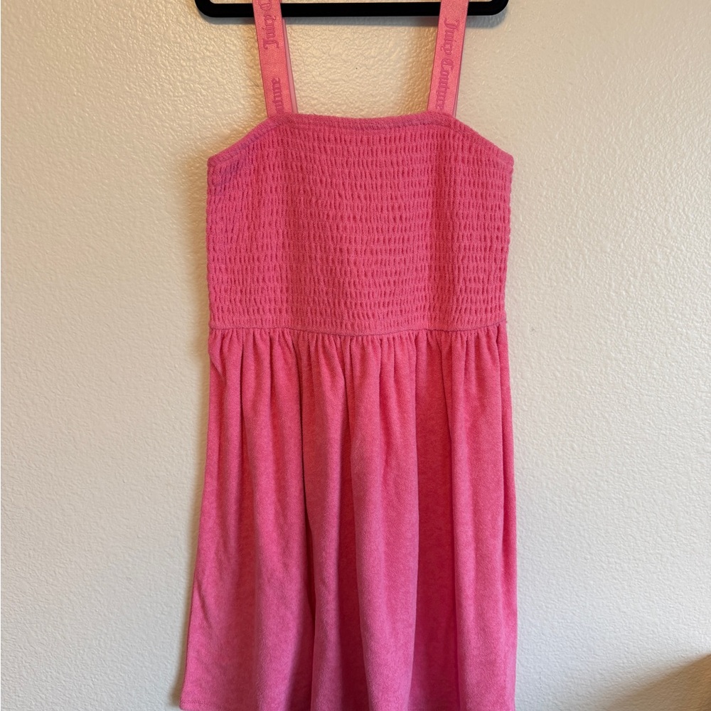 Juicy Couture Kids Vibrant Pink Terry Dress